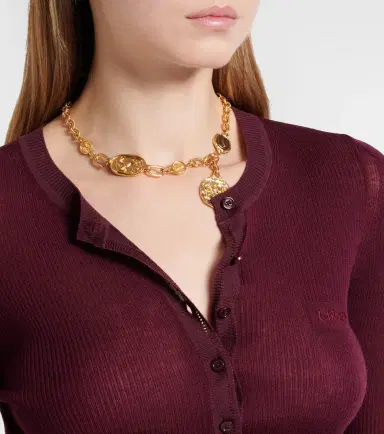 Chloe Chloé Wool Henley shirt | Thumbnail 3 Chloe Chloé Wool Henley shirt | Thumbnail 3