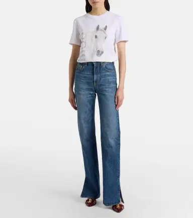 Chloé Chloé Logo cotton jersey T-shirt | Thumbnail 4 Chloé Chloé Logo cotton jersey T-shirt | Thumbnail 4