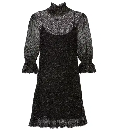 Chloé Chloé Ruffled lamé minidress | Thumbnail 1 Chloé Chloé Ruffled lamé minidress | Thumbnail 1