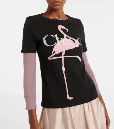 Chloé Chloé Logo cotton jersey T-shirt | Thumbnail 2 Chloé Chloé Logo cotton jersey T-shirt | Thumbnail 2