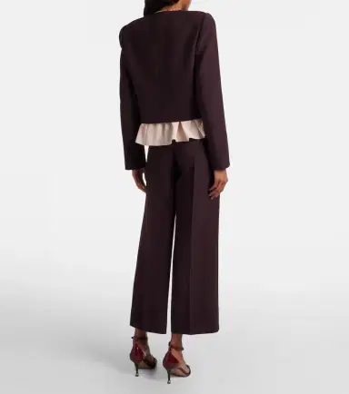 Chloé Chloé High-rise virgin wool wide-leg pants | Thumbnail 5 Chloé Chloé High-rise virgin wool wide-leg pants | Thumbnail 5