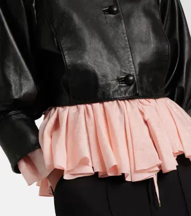 Chloé Chloé Cropped leather jacket | Thumbnail 6 Chloé Chloé Cropped leather jacket | Thumbnail 6