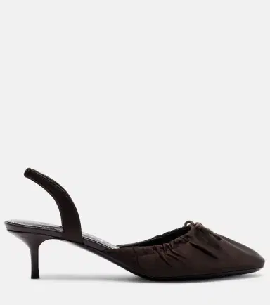 Staud Alba satin slingback pumps | Thumbnail 3 Staud Alba satin slingback pumps | Thumbnail 3