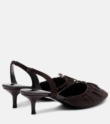 Staud Alba satin slingback pumps | Thumbnail 4 Staud Alba satin slingback pumps | Thumbnail 4