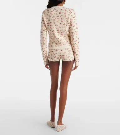Magda Butrym Floral wool, silk, and cashmere shorts | Thumbnail 4 Magda Butrym Floral wool, silk, and cashmere shorts | Thumbnail 4