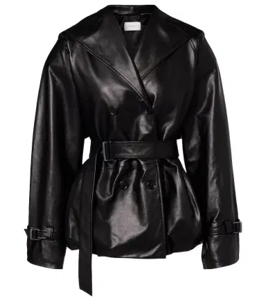 Magda Butrym Hooded leather jacket | Thumbnail 1 Magda Butrym Hooded leather jacket | Thumbnail 1