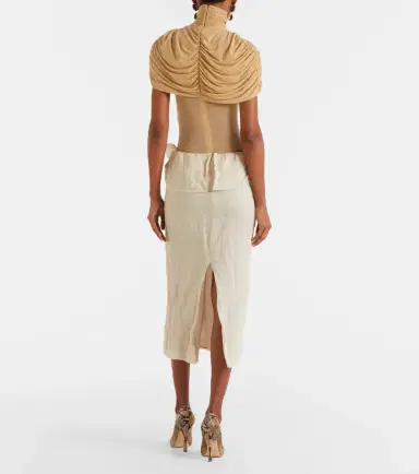 Magda Butrym Asymmetric midi skirt | Thumbnail 2 Magda Butrym Asymmetric midi skirt | Thumbnail 2
