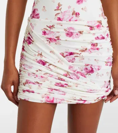 Magda Butrym Floral-appliqué ruched miniskirt | Thumbnail 5 Magda Butrym Floral-appliqué ruched miniskirt | Thumbnail 5