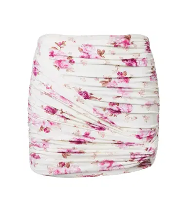 Magda Butrym Floral-appliqué ruched miniskirt | Thumbnail 1 Magda Butrym Floral-appliqué ruched miniskirt | Thumbnail 1