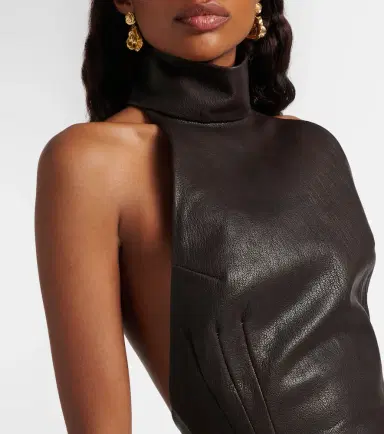 Magda Butrym Halterneck leather top | Thumbnail 4 Magda Butrym Halterneck leather top | Thumbnail 4