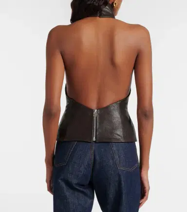 Magda Butrym Halterneck leather top | Thumbnail 5 Magda Butrym Halterneck leather top | Thumbnail 5