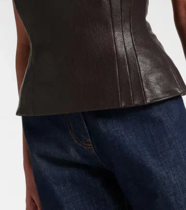 Magda Butrym Halterneck leather top | Thumbnail 7 Magda Butrym Halterneck leather top | Thumbnail 7