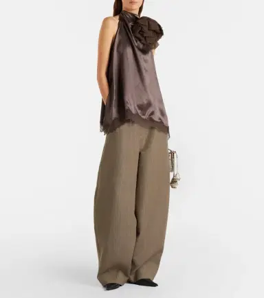 Magda Butrym Wool barrel-leg pants | Thumbnail 2 Magda Butrym Wool barrel-leg pants | Thumbnail 2