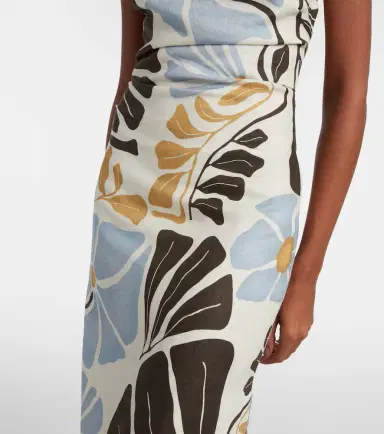 SIR. Lola floral linen midi dress | Thumbnail 2 SIR. Lola floral linen midi dress | Thumbnail 2