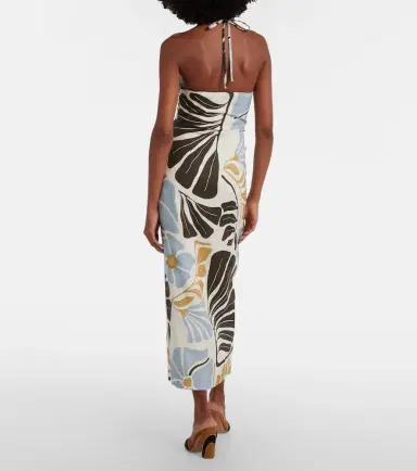 SIR. Lola floral linen midi dress | Thumbnail 3 SIR. Lola floral linen midi dress | Thumbnail 3