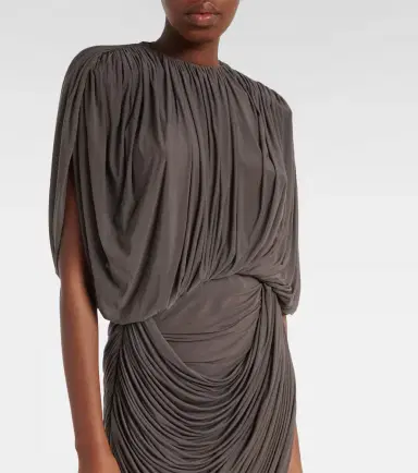 Magda Butrym Draped jersey top | Thumbnail 4 Magda Butrym Draped jersey top | Thumbnail 4