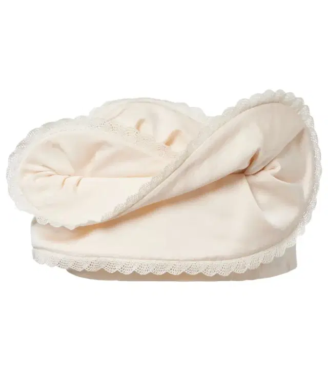 Ruffled cotton and silk bandeau top Ruffled cotton and silk bandeau top