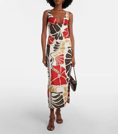 SIR Julietta floral linen midi dress | Thumbnail 2 SIR Julietta floral linen midi dress | Thumbnail 2