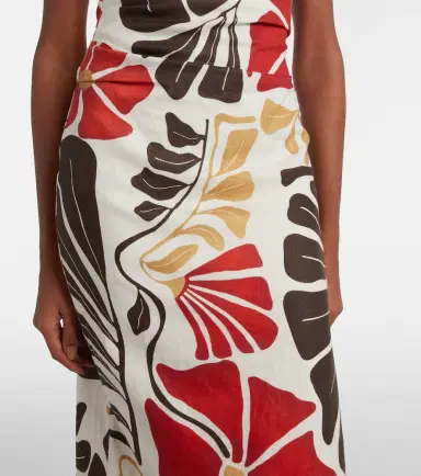 SIR Julietta floral linen midi dress | Thumbnail 3 SIR Julietta floral linen midi dress | Thumbnail 3