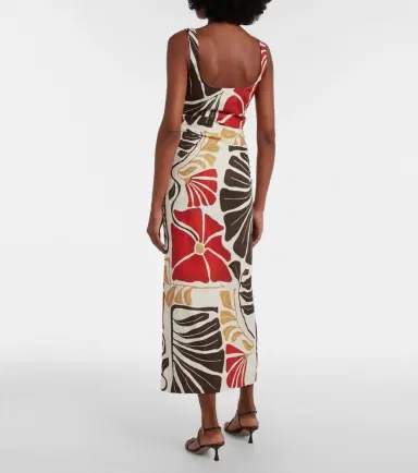 SIR Julietta floral linen midi dress | Thumbnail 5 SIR Julietta floral linen midi dress | Thumbnail 5