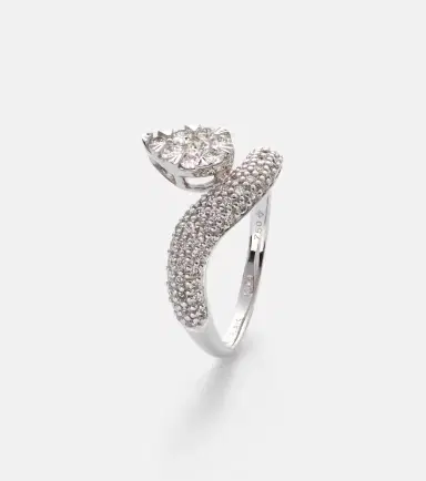 Persee Persée Wave Alliance 18kt white gold ring with diamonds | Thumbnail 2 Persee Persée Wave Alliance 18kt white gold ring with diamonds | Thumbnail 2