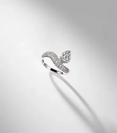 Persee Persée Wave Alliance 18kt white gold ring with diamonds | Thumbnail 3 Persee Persée Wave Alliance 18kt white gold ring with diamonds | Thumbnail 3