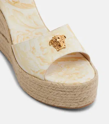 Versace 120 leather platform espadrille wedges | Thumbnail 2 Versace 120 leather platform espadrille wedges | Thumbnail 2