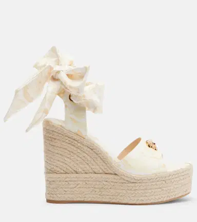 Versace 120 leather platform espadrille wedges | Thumbnail 3 Versace 120 leather platform espadrille wedges | Thumbnail 3