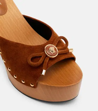 Versace Opera Medusa suede mules | Thumbnail 2 Versace Opera Medusa suede mules | Thumbnail 2