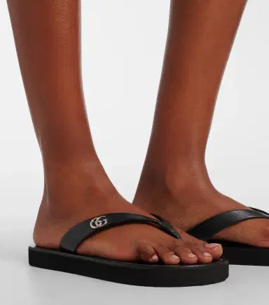Gucci Double G leather thong sandals | Thumbnail 6 Gucci Double G leather thong sandals | Thumbnail 6
