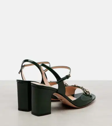 Gucci Lady Horsebit 75 patent leather sandals | Thumbnail 2 Gucci Lady Horsebit 75 patent leather sandals | Thumbnail 2