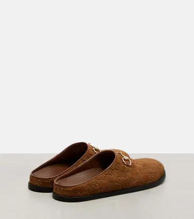 Gucci GG Horsebit suede mules | Thumbnail 2 Gucci GG Horsebit suede mules | Thumbnail 2