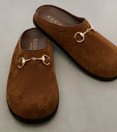 Gucci GG Horsebit suede mules | Thumbnail 3 Gucci GG Horsebit suede mules | Thumbnail 3