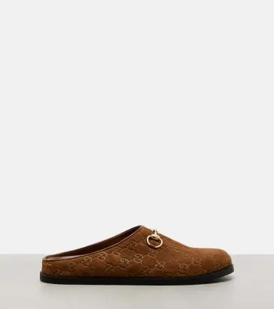 Gucci GG Horsebit suede mules | Thumbnail 4 Gucci GG Horsebit suede mules | Thumbnail 4
