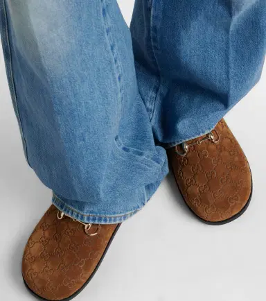Gucci GG Horsebit suede mules | Thumbnail 5 Gucci GG Horsebit suede mules | Thumbnail 5
