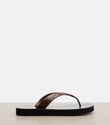 Gucci Double G leather thong sandals | Thumbnail 3 Gucci Double G leather thong sandals | Thumbnail 3