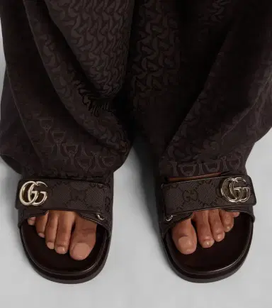 Gucci Double G GG Canvas sandals | Thumbnail 5 Gucci Double G GG Canvas sandals | Thumbnail 5
