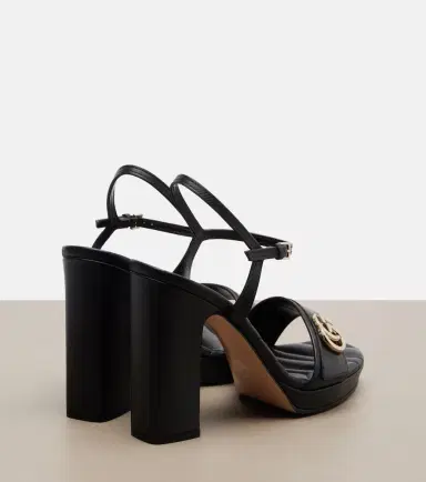 Gucci New Marmont GG leather sandals | Thumbnail 4 Gucci New Marmont GG leather sandals | Thumbnail 4