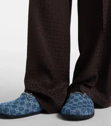 Gucci Horsebit GG denim mules | Thumbnail 6 Gucci Horsebit GG denim mules | Thumbnail 6