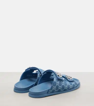 Gucci GG denim sandals | Thumbnail 4 Gucci GG denim sandals | Thumbnail 4