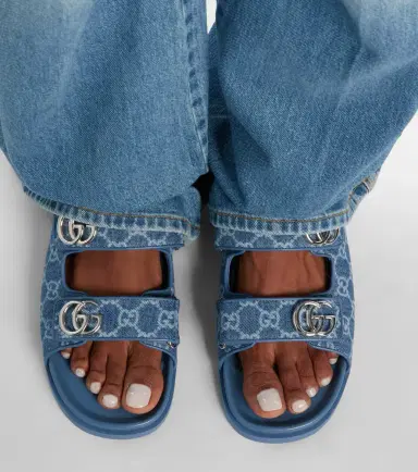 Gucci GG denim sandals | Thumbnail 6 Gucci GG denim sandals | Thumbnail 6