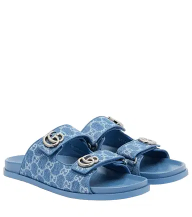 Gucci GG denim sandals | Thumbnail 1 Gucci GG denim sandals | Thumbnail 1