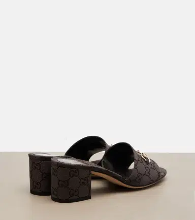 Gucci Horsebit GG Canvas mules | Thumbnail 2 Gucci Horsebit GG Canvas mules | Thumbnail 2