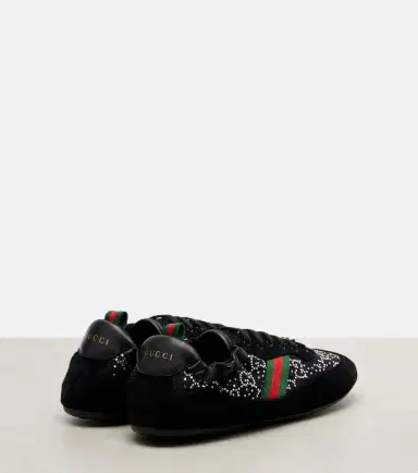 Gucci Shift suede-trimmed sneakers | Thumbnail 3 Gucci Shift suede-trimmed sneakers | Thumbnail 3
