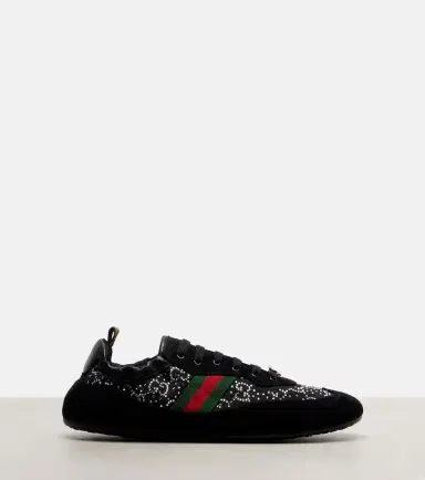 Gucci Shift suede-trimmed sneakers | Thumbnail 4 Gucci Shift suede-trimmed sneakers | Thumbnail 4