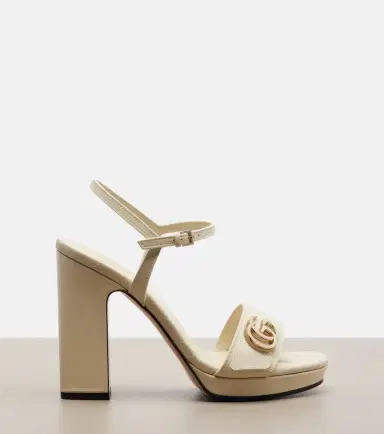Gucci New Marmont GG leather sandals | Thumbnail 3 Gucci New Marmont GG leather sandals | Thumbnail 3