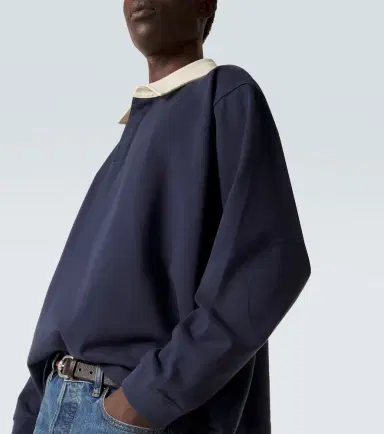 Frame Cotton jersey polo sweater | Thumbnail 4 Frame Cotton jersey polo sweater | Thumbnail 4