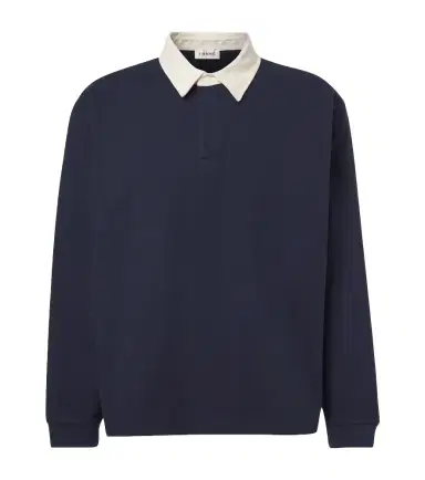 Frame Cotton jersey polo sweater | Thumbnail 1 Frame Cotton jersey polo sweater | Thumbnail 1