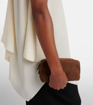 The Row Astra Small suede pouch | Thumbnail 6 The Row Astra Small suede pouch | Thumbnail 6