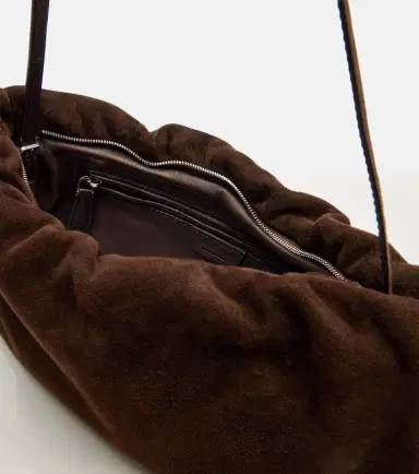 The Row Bourse Medium suede shoulder bag | Thumbnail 4 The Row Bourse Medium suede shoulder bag | Thumbnail 4